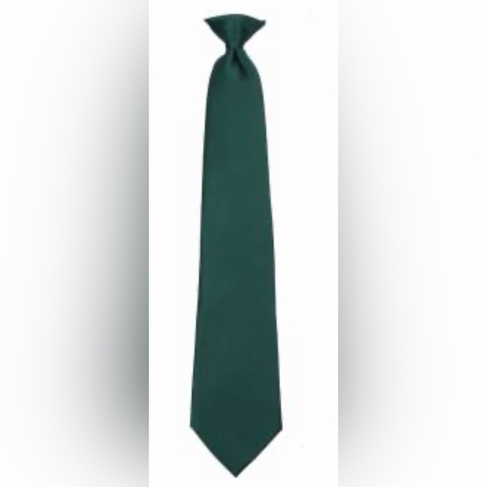 Hunter Green Clip On Tie
